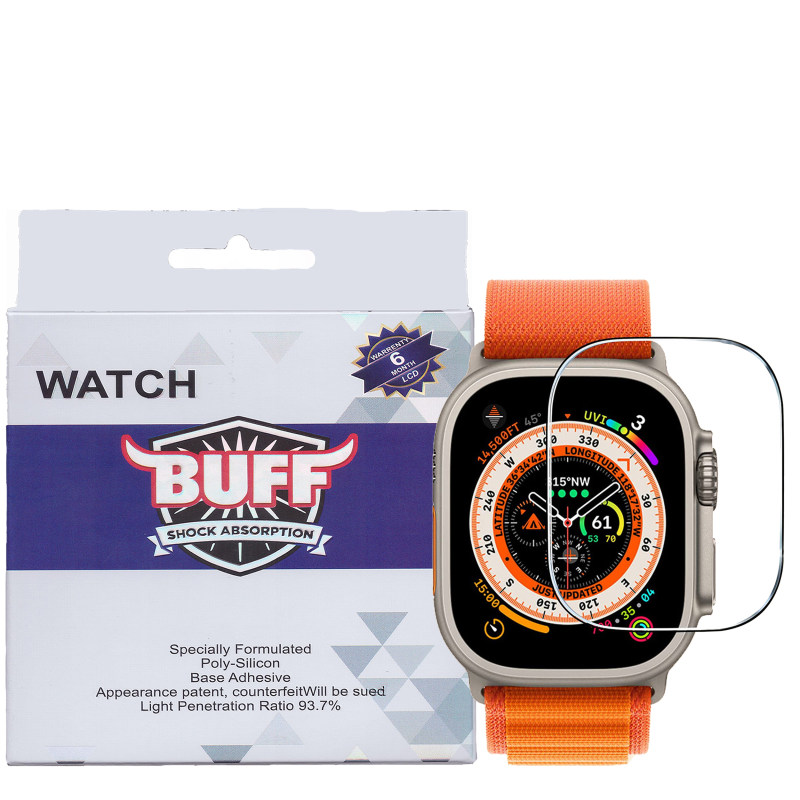 گلس اپل واچ 49 میلی متری سری Ultra بوف مدل FullGlue-Flexible-G گلس اپل واچ 49 میلی متری سری Ultra بوف مدل FullGlue-Flexible-G