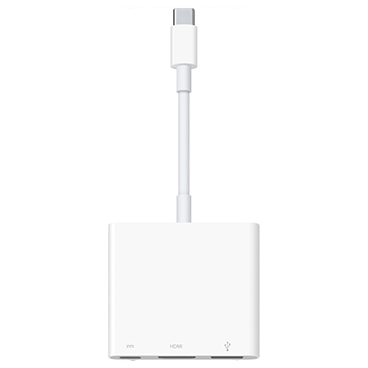 هاب USB-C اپل 3 پورت مدل Digital AV Multiport Adapter هاب USB-C اپل 3 پورت مدل Digital AV Multiport Adapter