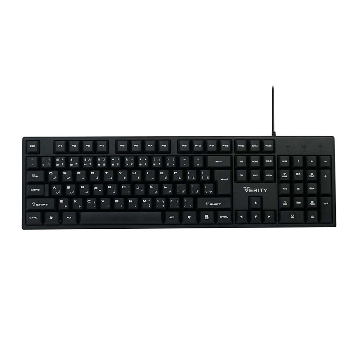 کیبورد با سیم وریتی مدل V-KB6122 کیبورد با سیم وریتی مدل V-KB6122