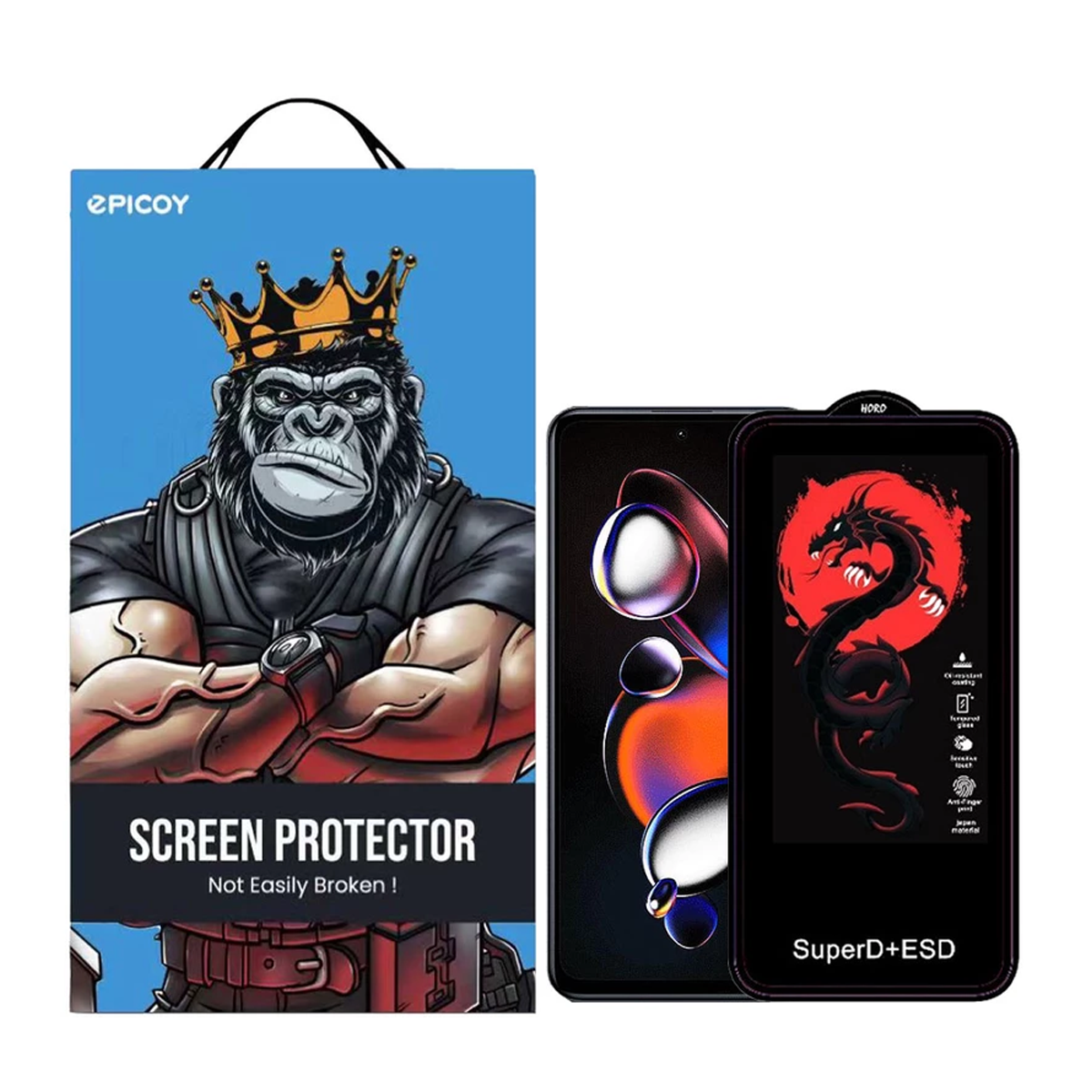 گلس گوشی شیائومی Redmi Note 12T Pro - 11T Pro Plus اپیکوی مدل Dragon ESD گلس گوشی شیائومی Redmi Note 12T Pro - 11T Pro Plus اپیکوی مدل Dragon ESD