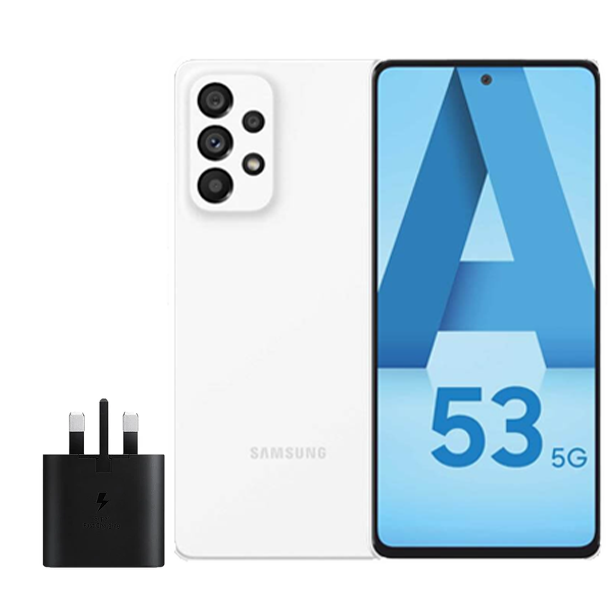 گوشی موبايل سامسونگ Galaxy A53 5G ظرفیت 128 گیگابایت رم 8 گیگابایت به همراه شارژر 25 وات سامسونگ