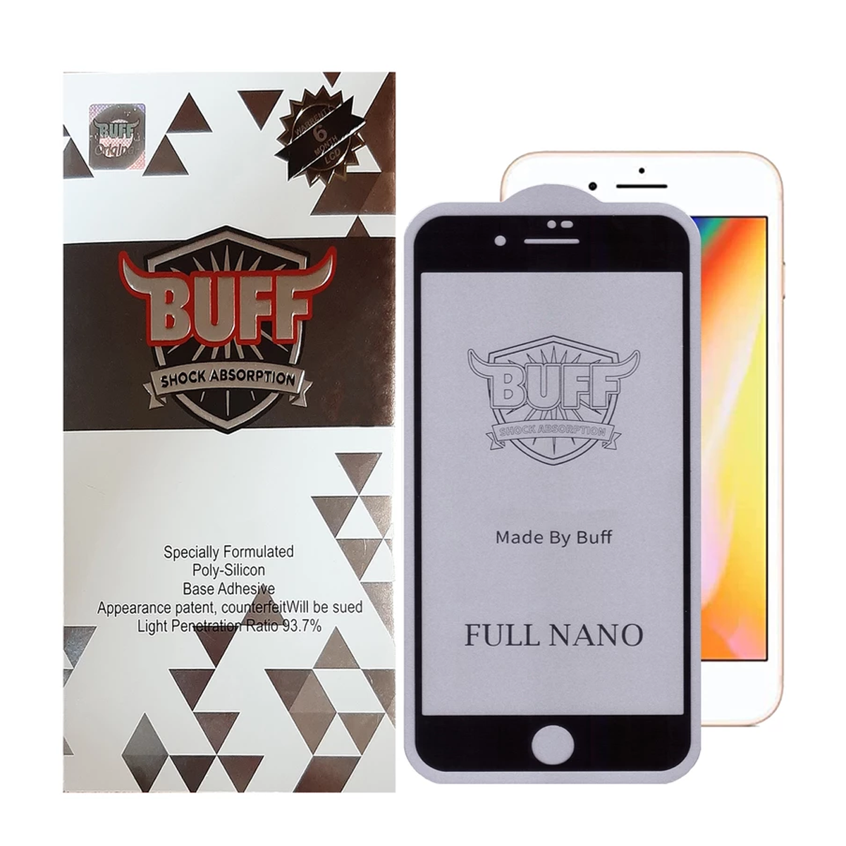 گلس گوشی اپل iPhone 8 Plus - 7 Plus بوف مدل Full Nano-G گلس گوشی اپل iPhone 8 Plus - 7 Plus بوف مدل Full Nano-G