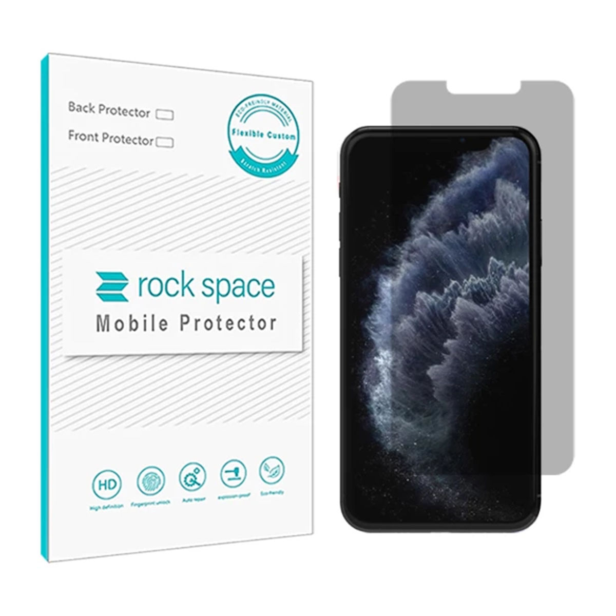 گلس گوشی اپل iPhone 11 Pro Max راک اسپیس پرایوسی مدل HyPRV گلس گوشی اپل iPhone 11 Pro Max راک اسپیس پرایوسی مدل HyPRV