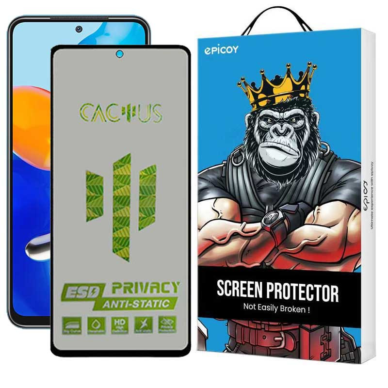 محافظ صفحه نمایش حریم شخصی اپیکوی مدل Cactus-ESD-Privacy مناسب برای گوشی موبایل شیائومی Redmi Note 11 - Note 10 5G - Poco M3 Pro 5G محافظ صفحه نمایش حریم شخصی اپیکوی مدل Cactus-ESD-Privacy مناسب برای گوشی موبایل شیائومی Redmi Note 11 - Note 10 5G - Poco M3 Pro 5G