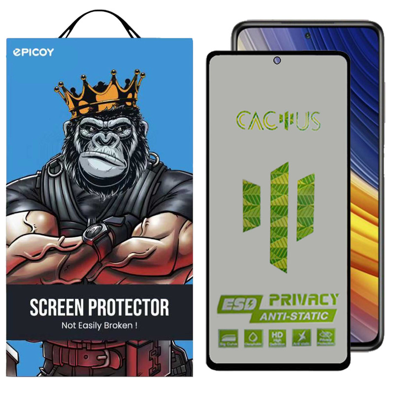 محافظ صفحه نمایش حریم شخصی اِپیکوی مدل Cactus-ESD-Privacy مناسب برای گوشی موبایل شیائومی Poco X3 - X3 NFC - X3 Pro محافظ صفحه نمایش حریم شخصی اِپیکوی مدل Cactus-ESD-Privacy مناسب برای گوشی موبایل شیائومی Poco X3 - X3 NFC - X3 Pro