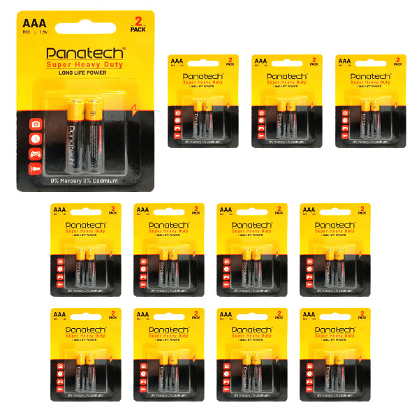 باتری نیم قلمی پاناتک مدل Super Heavy Duty R 03 بسته 24 عددی باتری نیم قلمی پاناتک مدل Super Heavy Duty R 03 بسته 24 عددی