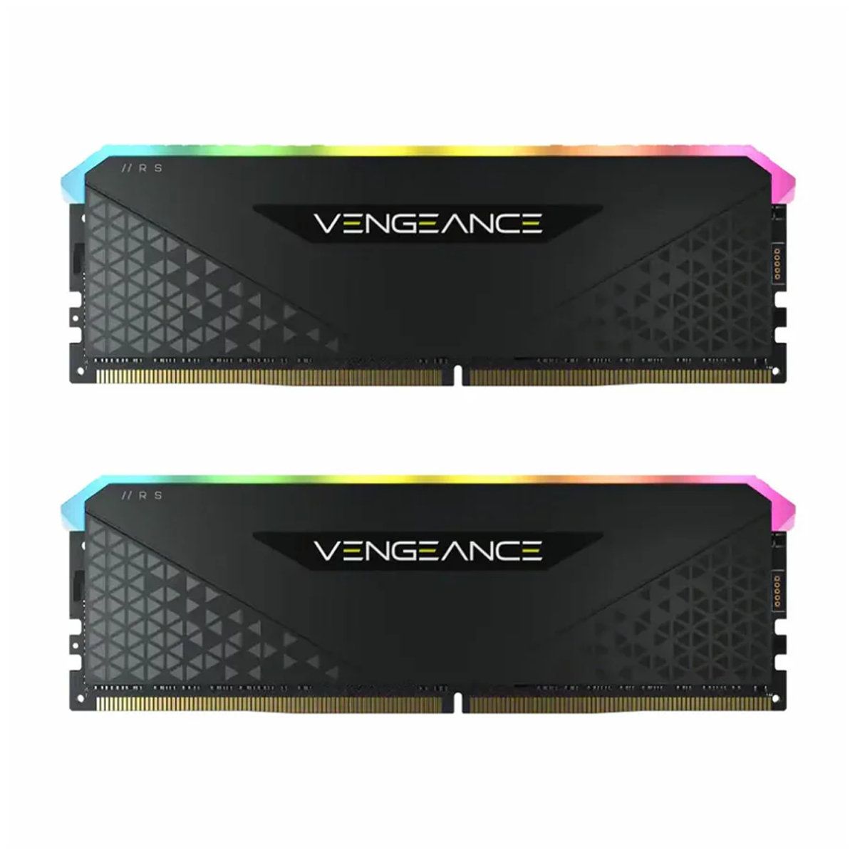 رم کامپیوتر DDR4 دو کاناله 3200 مگاهرتز CL18 کورسیر مدل VENGEANCE RGB RS ظرفیت 32 گیگابایت رم کامپیوتر DDR4 دو کاناله 3200 مگاهرتز CL18 کورسیر مدل VENGEANCE RGB RS ظرفیت 32 گیگابایت