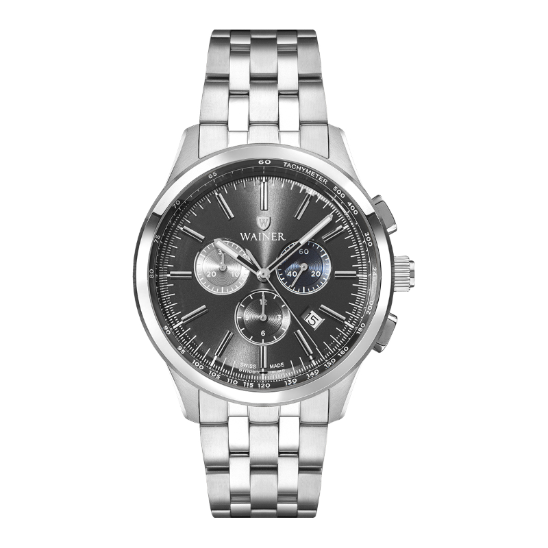 ساعت مچی عقربه ای مردانه واینر مدل WA.12320-F بند استیل نقره ای ساعت مچی عقربه ای مردانه واینر مدل WA.12320-F بند استیل نقره ای