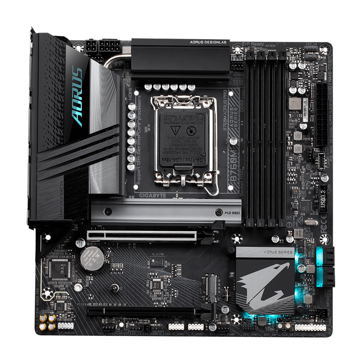 مادربرد گیگابایت مدل B760M AORUS PRO rev. 1.0 مادربرد گیگابایت مدل B760M AORUS PRO rev. 1.0