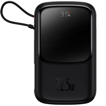 پاوربانک باسئوس مدل Qpow Pro ظرفیت 10000 میلی آمپر - توان 22.5 وات پاوربانک باسئوس مدل Qpow Pro ظرفیت 10000 میلی آمپر - توان 22.5 وات