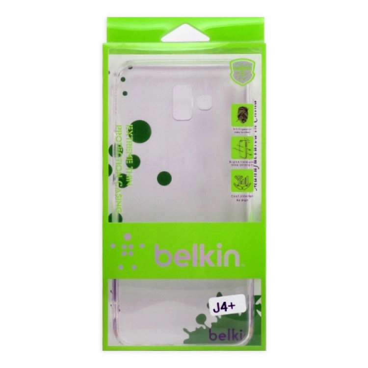 قاب ژلهای شفاف belkin مناسب برای گوشی سامسونگ Galaxy J4 Plus قاب ژلهای شفاف belkin مناسب برای گوشی سامسونگ Galaxy J4 Plus