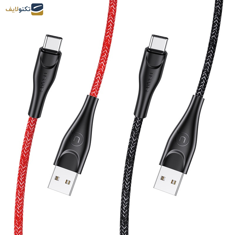 کابل تبدیل USB به USB-C یوسمز مدل US-SJ398 U41 طول 3متر کابل تبدیل USB به USB-C یوسمز مدل US-SJ398 U41 طول 3متر