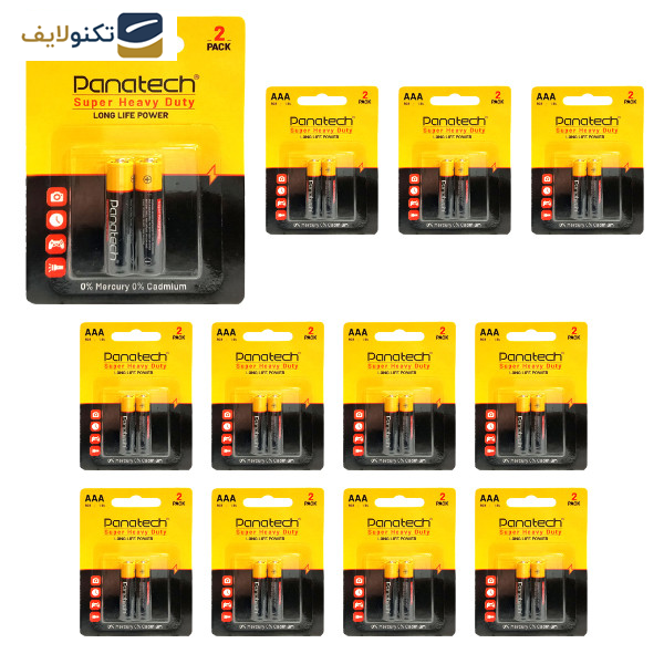 باتری نیم قلمی پاناتک مدل Super Heavy Duty R 03 بسته 24 عددی باتری نیم قلمی پاناتک مدل Super Heavy Duty R 03 بسته 24 عددی