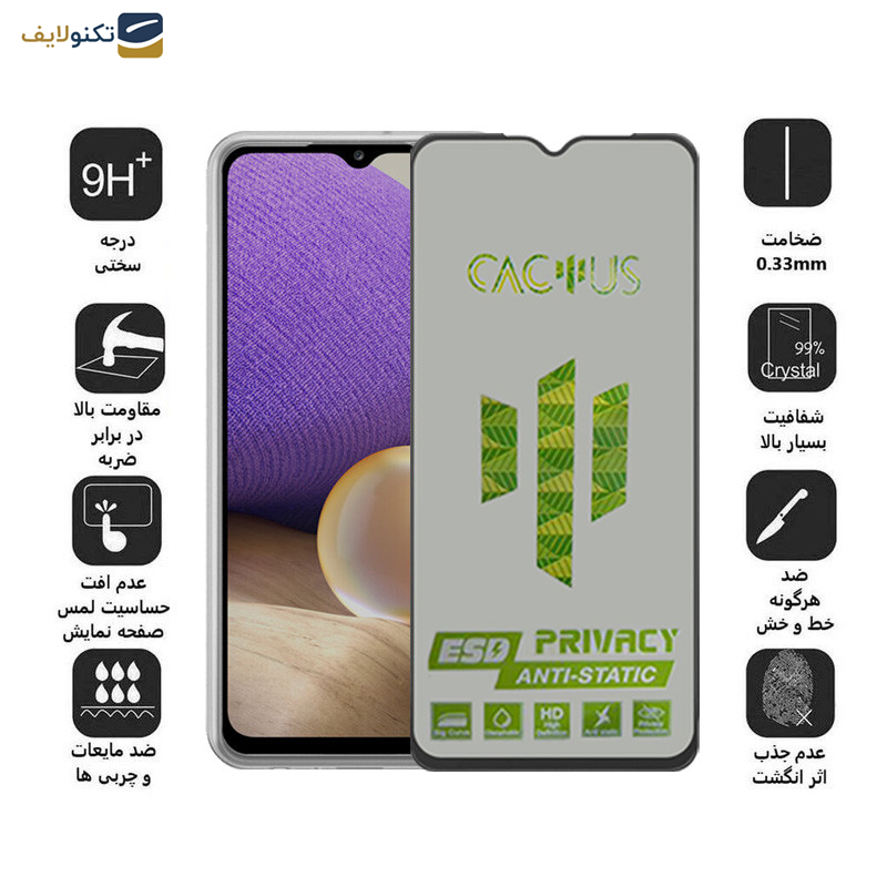محافظ صفحه نمایش اپیکوی مدل Cactus-ESD-Privacy مناسب برای گوشی موبایل سامسونگ Galaxy A32 5G/A12 4G/ M12 / M32 5G/F12 محافظ صفحه نمایش اپیکوی مدل Cactus-ESD-Privacy مناسب برای گوشی موبایل سامسونگ Galaxy A32 5G/A12 4G/ M12 / M32 5G/F12
