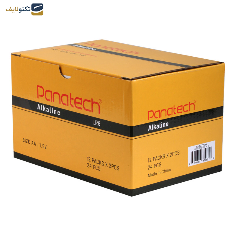 باتری قلمی پاناتک مدل LR6 Alkaline بسته 24 عددی باتری قلمی پاناتک مدل LR6 Alkaline بسته 24 عددی