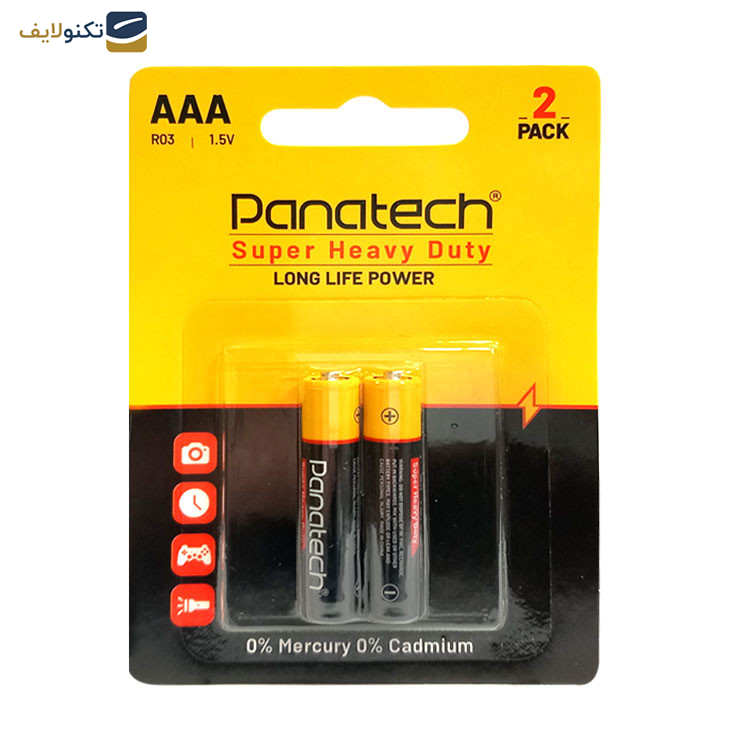 باتری نیم قلمی پاناتک مدل Super Heavy Duty R 03 بسته 24 عددی باتری نیم قلمی پاناتک مدل Super Heavy Duty R 03 بسته 24 عددی