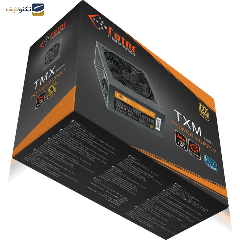 منبع تغذیه کامپیوتر فاطر مدل TX750 منبع تغذیه کامپیوتر فاطر مدل TX750