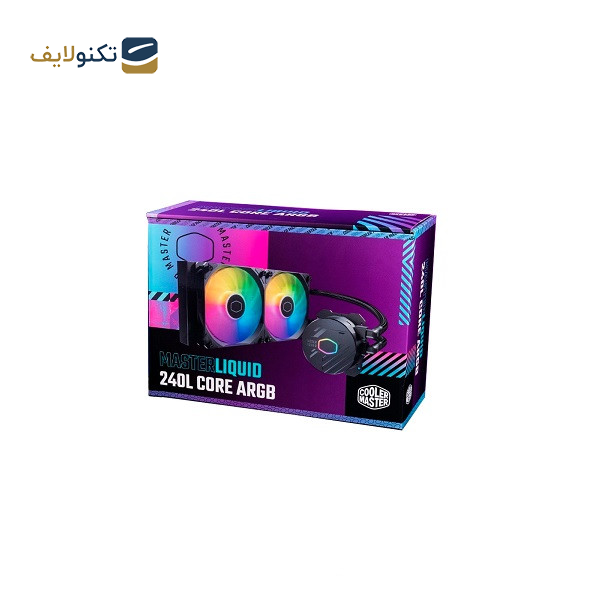سیستم خنک کننده آبی کولر مستر مدل MASTERLIQUID 240L CORE ARGB سیستم خنک کننده آبی کولر مستر مدل MASTERLIQUID 240L CORE ARGB