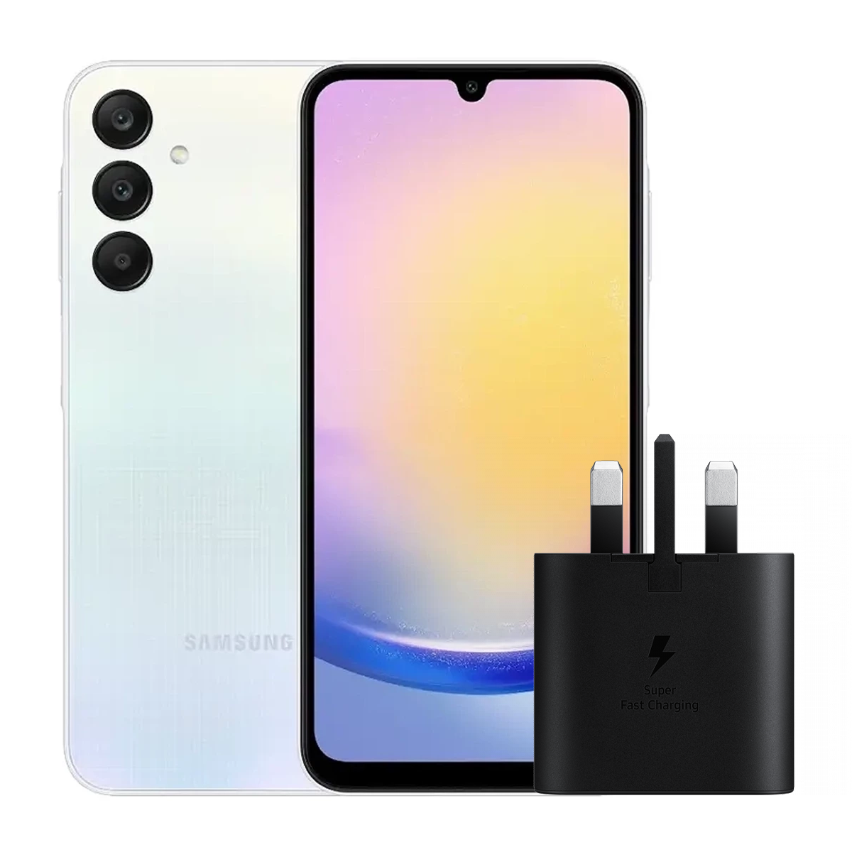 گوشی موبايل سامسونگ مدل Galaxy A25 5G ظرفیت 128 گیگابایت رم 6 گیگابایت به همراه شارژر سامسونگ مدل EP-TA800XWEGGB-small-image